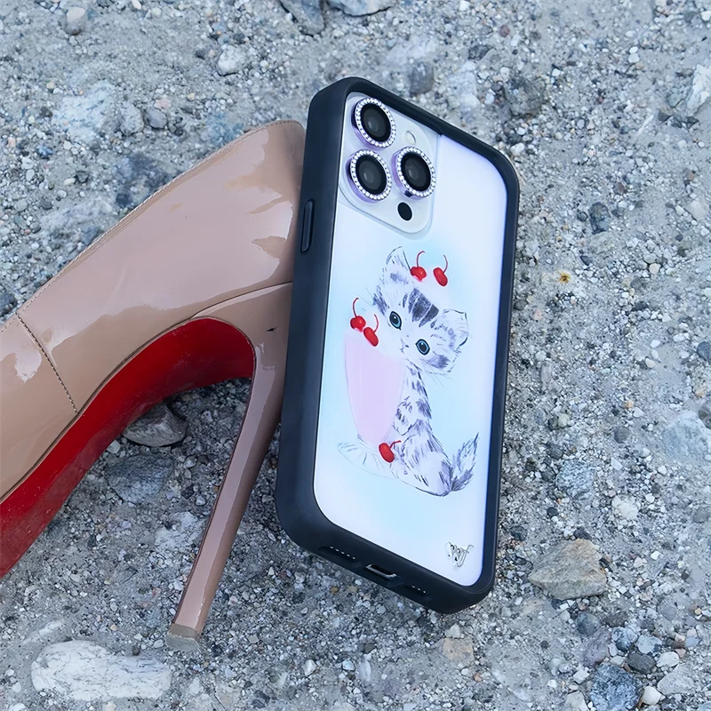 Wildflower Kitty Shake Cat Phone Case for iPhone 17 16 15 14 13 12