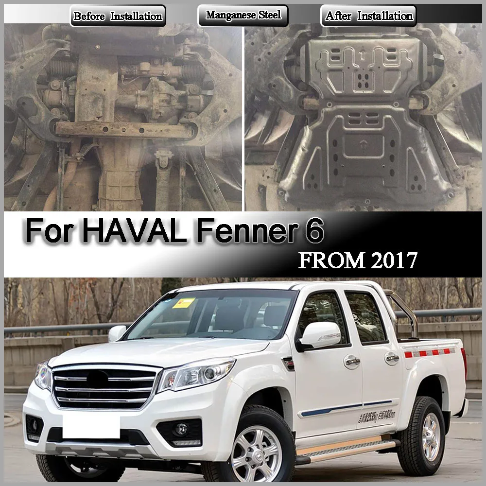 Para HAVAL Fenner 6 ‌   Placa protectora para motor 2.0T 2.4T 2017, placa de protección para chasis de motor, placa de protección para motor, múltiples materiales