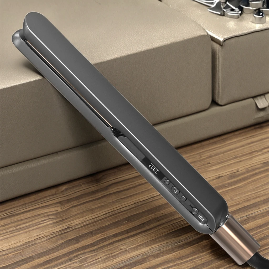 Multi-Function Heater Flat Iron Quick Heating Hair Straightener with LED Display and Tourmaline Plate for Salon & Hotel Use