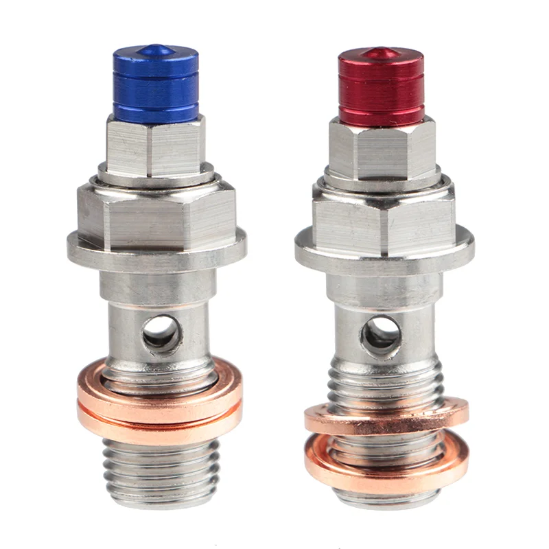 

Universal M10x1.0mm M10x1.25mm Motorcycle Brake Calipers Bleed Screw Nipple Hydraulic Brake Master Cylinder Oil Hose Banjo Bolt