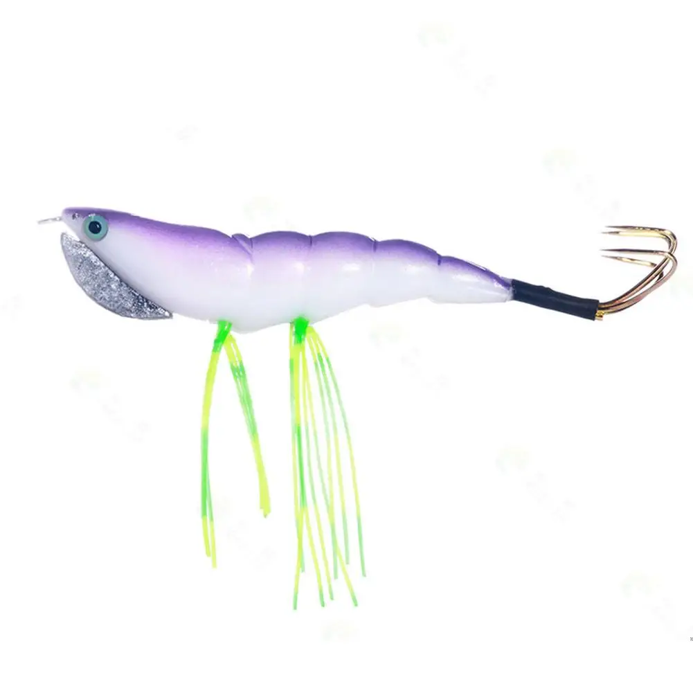 Señuelo de pesca de 12cm/17,2g, 10 colores, cebo Artificial de camarón simulado, accesorios de equipo de pesca