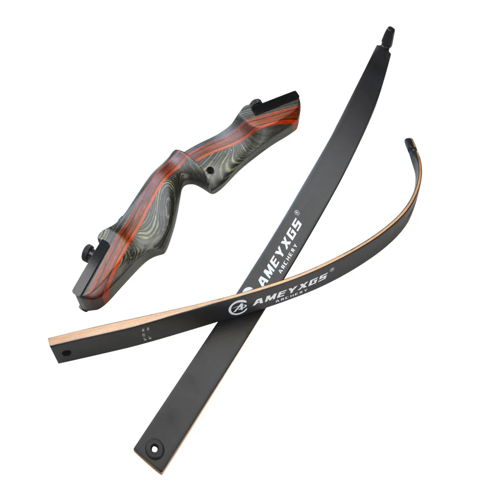 

Recurve Bow Set 62inch Wooden Archery 20-50lbs 17'' Tech Wood Riser Laminated Limbs Outdoors Recurve Bow for Hunting Shooting