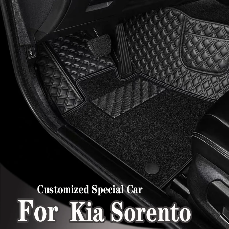 Car Floor Mats For Kia Sorento（Five Seats）2013 2014 Customauto Foot Pads Automobile Carpet Cover interior accessories