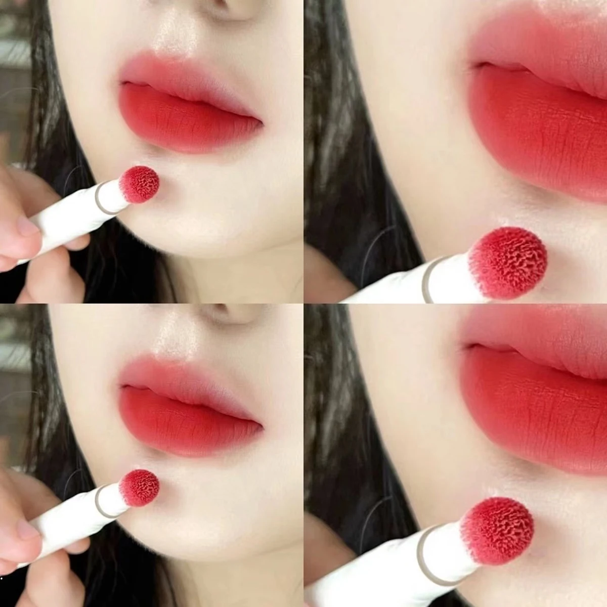 Mode flüssige Lippenstift Pad Applikator Samt matt Lip gloss Feuchtigkeit creme weiche Flüssigkeit erröten Lippenstift Multi verwendet Kosmetik