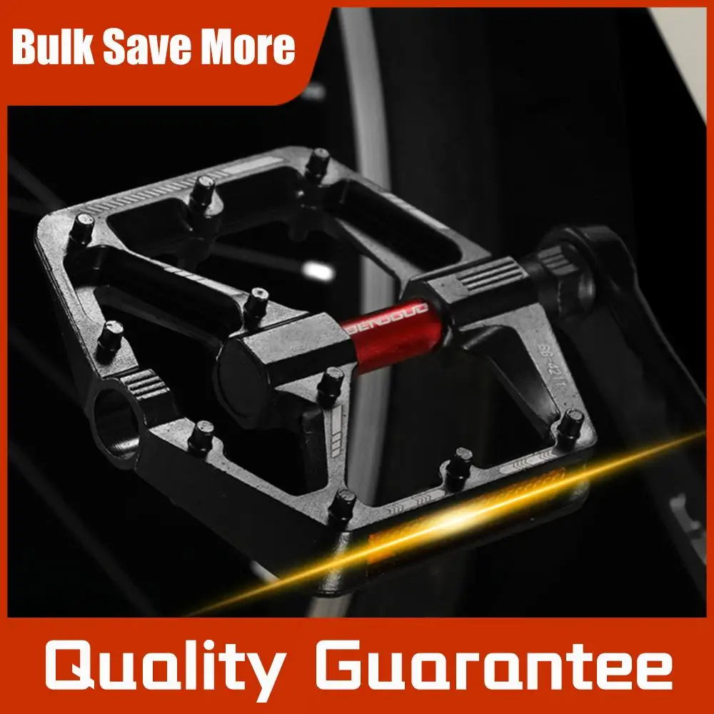 

Ультралегкие велосипедные педали Double DU Bearing с отражателем, платформенные педали для велосипеда, противоскользящие безопасные педали для велоспорта, аксессуары для велосипедов