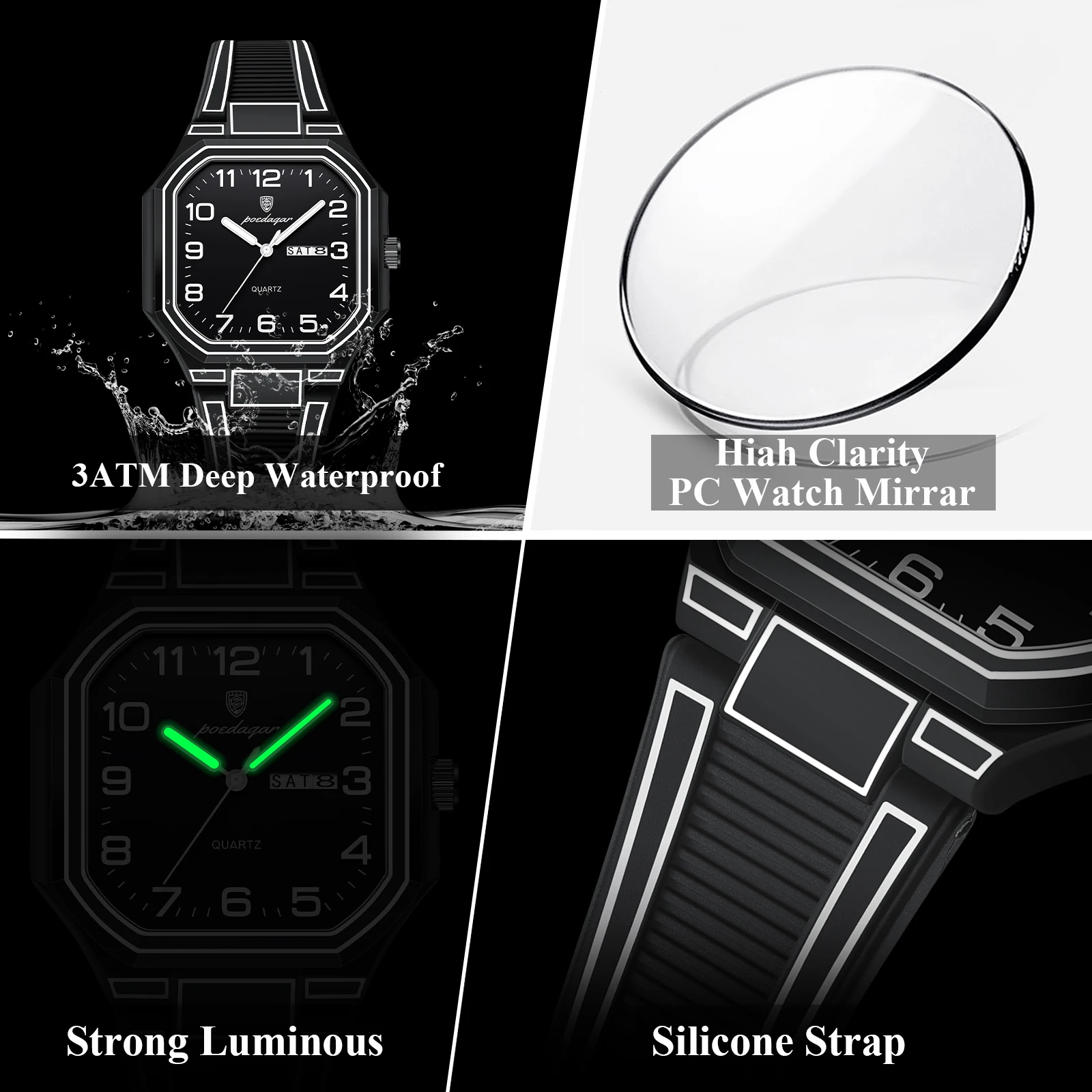 POEDAGAR Fashion Creative Men' - Luxury Watch Unique review and price