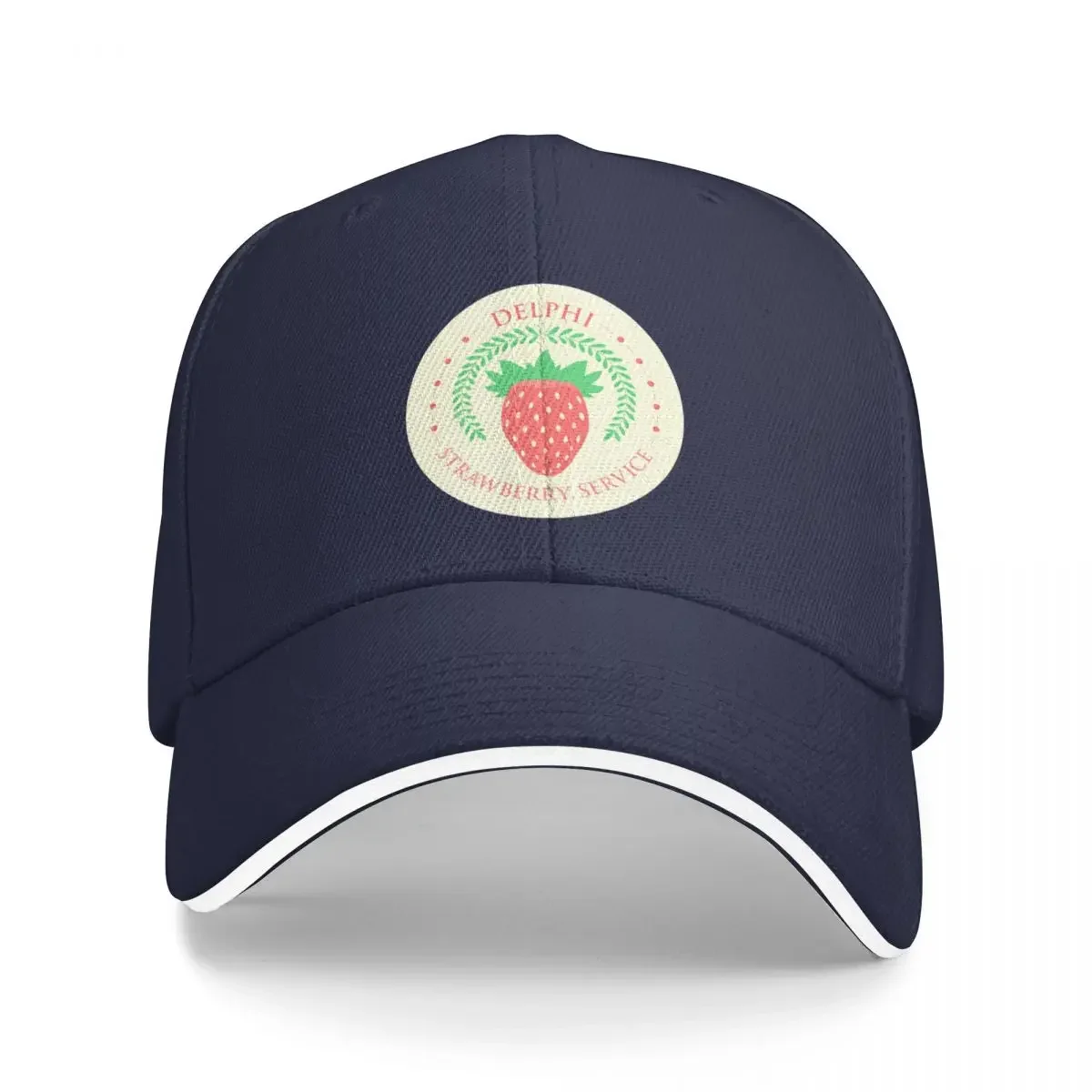 Camp Half Blood Delphi Strawberry Service (color) Baseball Cap Male Wild Ball Hat Rugby Sunscreen Hat Men'S Women'S