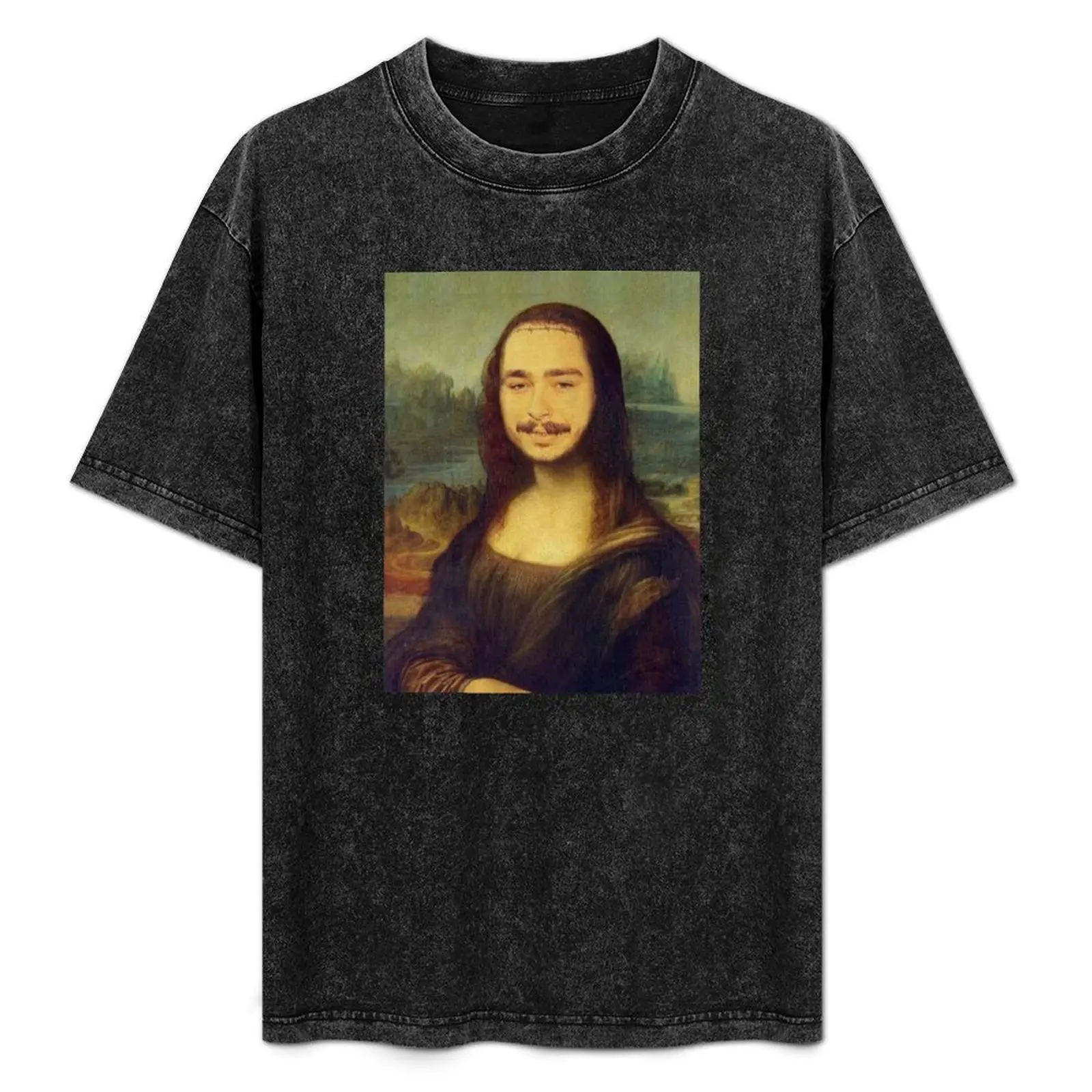 

Post Malonalisa - Funny Mona Lisa mash up T-Shirt customs design your own graphics oversized mens champion t shirts