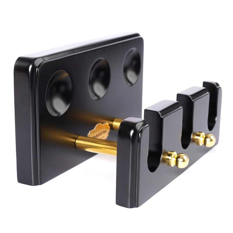 Three pipe position wooden rack wooden bracket metal support rod portable and removable Roman style beech solid wood rack