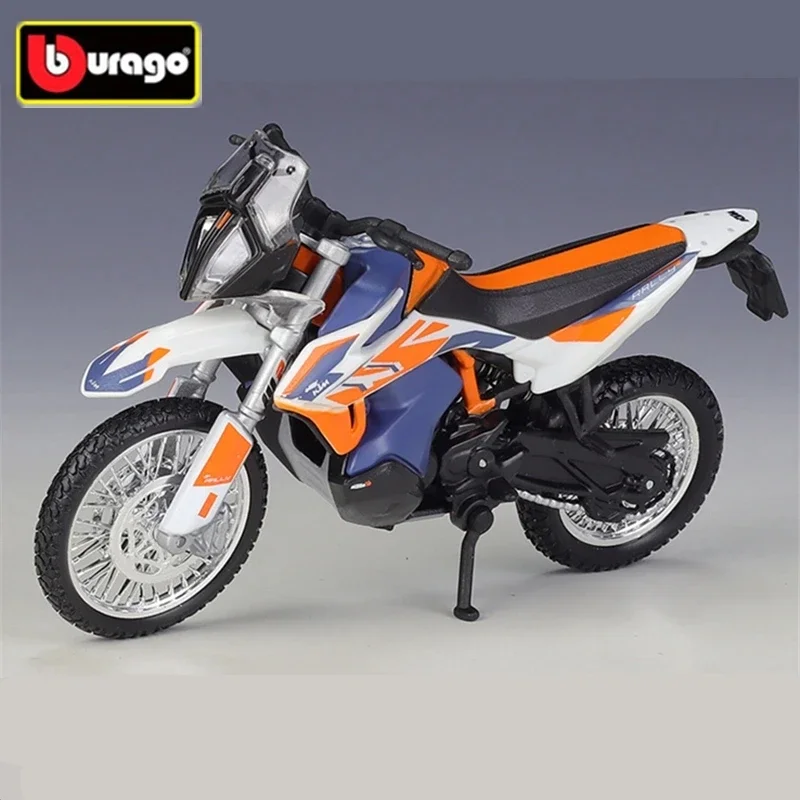 

Модель гоночного мотоцикла Bburago 1:18 KTM 790 Приключения R ралли из сплава, модель литая металлическая уличная модель мотоцикла, подарки, игрушки