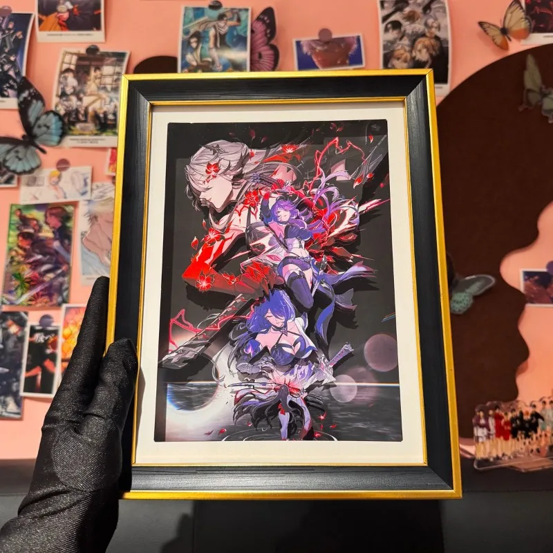 

Honkai: Star Rail 3D Paper Sculpture Decorative Painting with Frame - Astral Express Display, Anime Gift for Fans