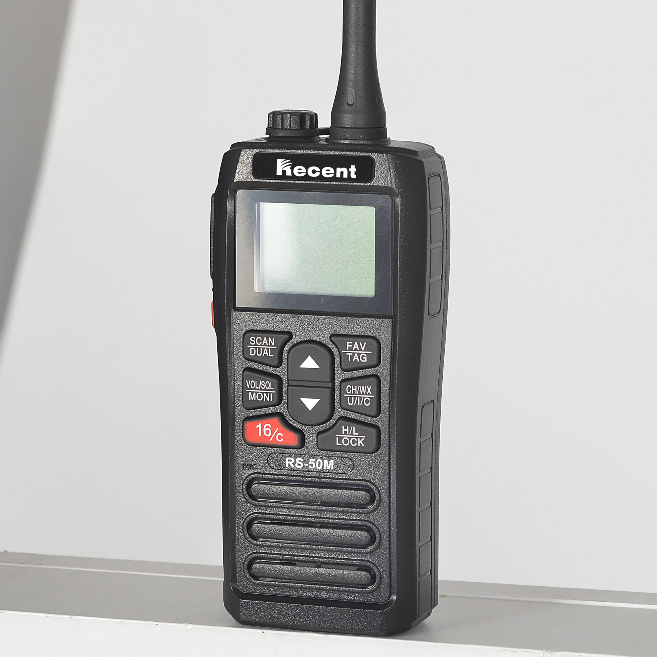 Novo design ipx7 à prova d'água portátil vhf rádio marinho RS-50M com bateria embutida circuito de economia de energia carregamento usb 2025