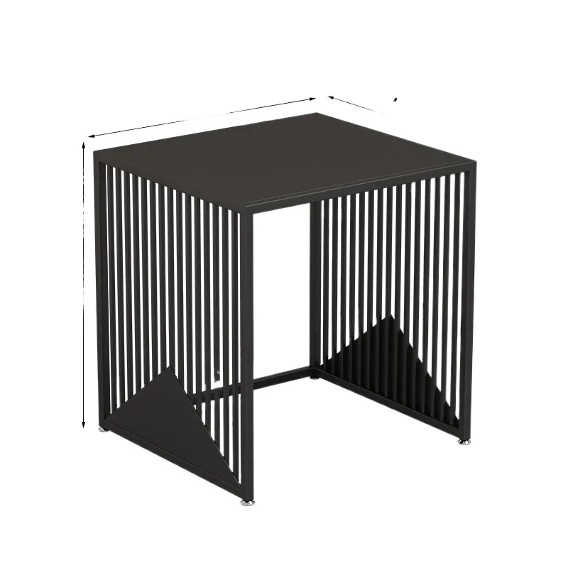 Living room light luxury rock slab fish tank rack, sweeping robot rack, sofa side water dispenser small washing machine base