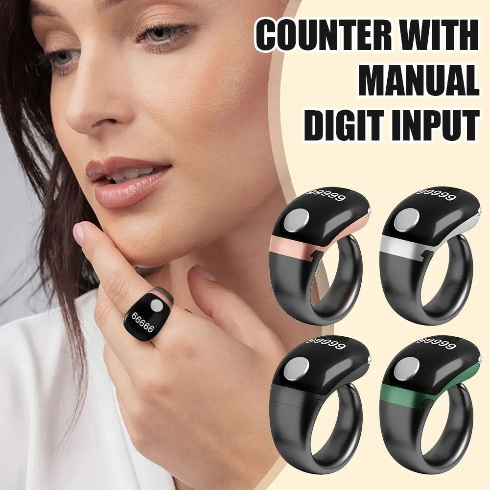 

Умное цифровое счетное кольцо - электронный счетчик на палец с Bluetooth, напоминание о времени, портативный цифровой трекер