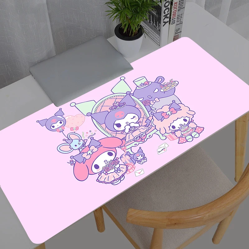 

Mouse Pad Sanrio Kuromi Anime Gaming Accessories Durable New XXL Large Carpet Gamer PC Computer Keyboard Desk Mat Mausepad