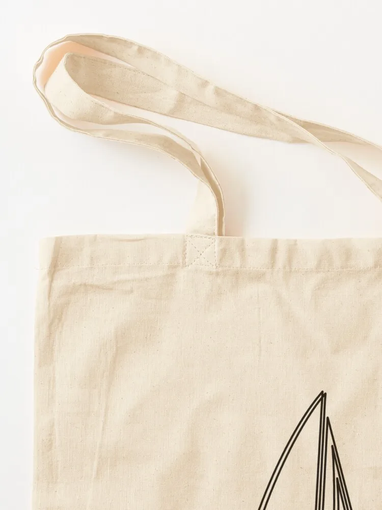 Sailboat (white design) Tote Bag sacs de shopping large tote bag handbag cute pouch bag