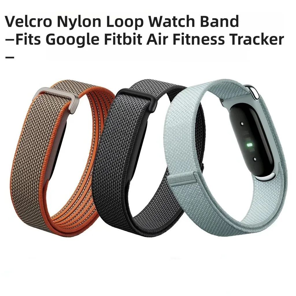 Compatible with Fitbit Air, Adjustable Nylon Loop Sport Band with Hook and Loop Fastener