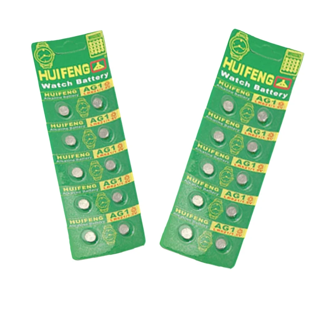 5-50 قطعة AG1 LR621 بطارية زر قلوية 1.55 فولت 18 مللي أمبير بطارية زر ساعة آلة حاسبة ميزان الحرارة 364 LR60 164 SR621SW