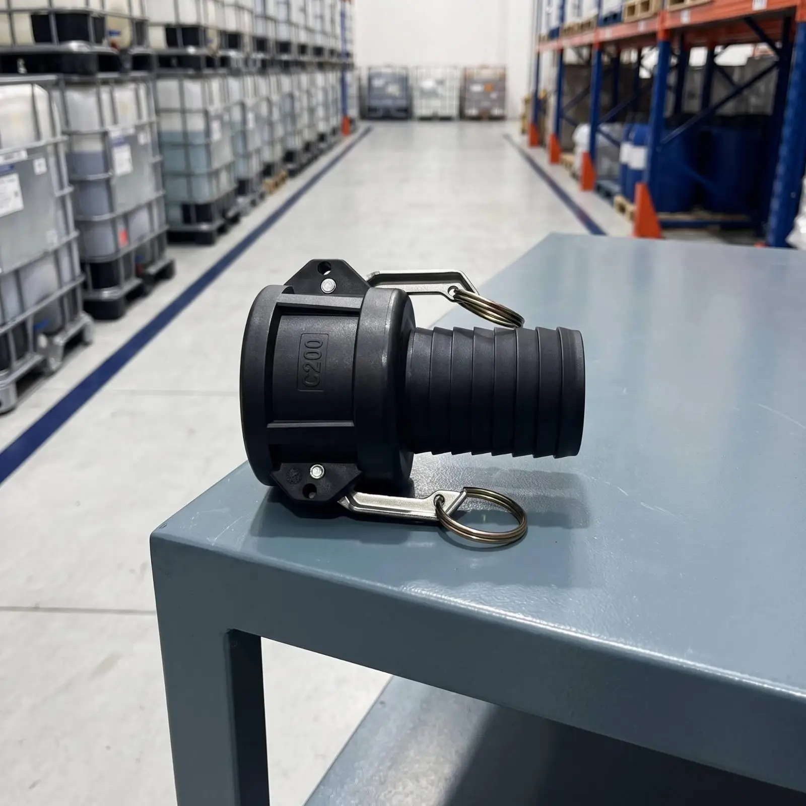 Quick Install IBC Tote Fitting 2 Inch Female Coupler for Valve to Hose Connection Chemical Transfer PP PE Material