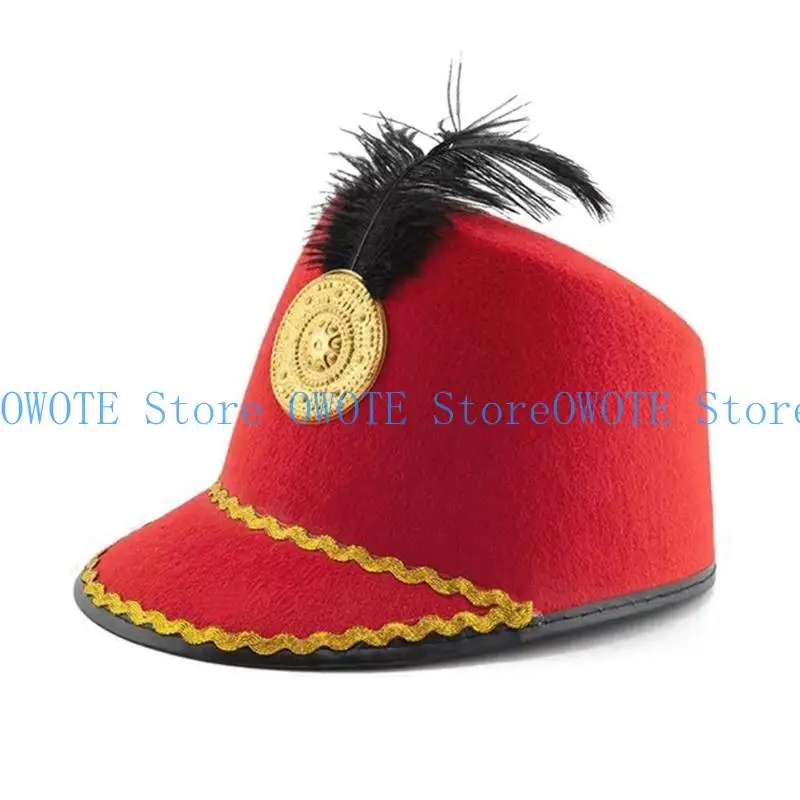A52E Vintage Guard Knight Hat for Men Gruby Vintage Christmas Party Show Hat