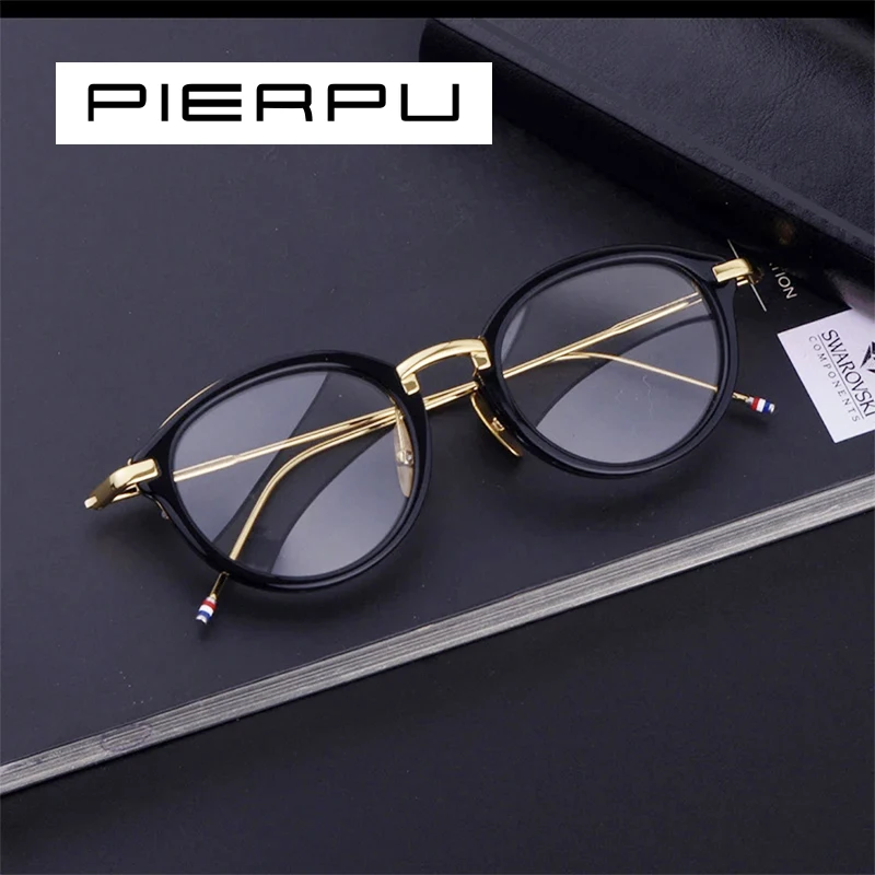 

New York Fashion Thom TB011 Glasses Frame Men Women Vintage Retro Round Prescription Eyeglasses Myopia Optical Eyewear