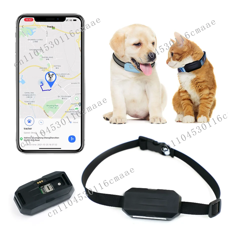 Real-time Location Alarm Health Step Historical Tracking Device Geo Fence 4G GPS Tracker Pets Cat Dog Collar
