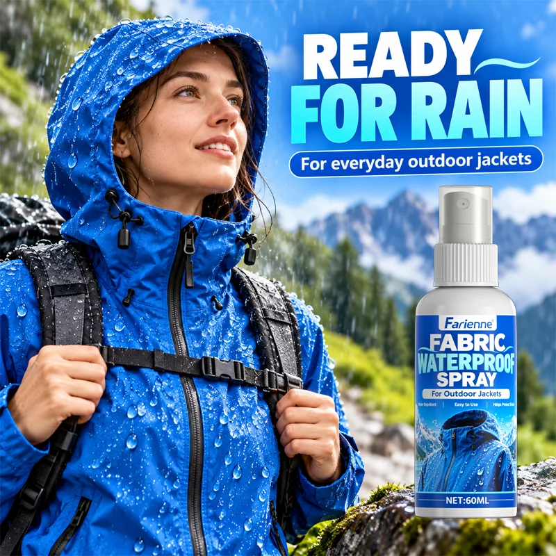 Farienne Fabric Waterproof Spray 60ml Water Repellent Rain Protection For Outdoor Jackets Shoes Tents Bags Fabric Protector
