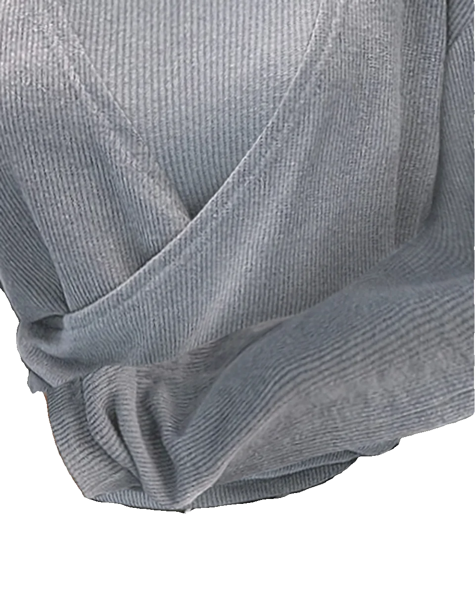 Neues 2024-Damen-Militär-Ele V-ne Long Sve Fake Zweiteiler-Wickeloberteil Faionable Ele Chinese Sle Damenbekleidung