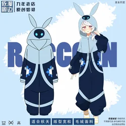 Game Genshin Impact Abyss Mage Pajamas Jumpsuits Winter Flannel Plush Adult Cartoon Halloween Cosplay Costume Kigurumi Prop