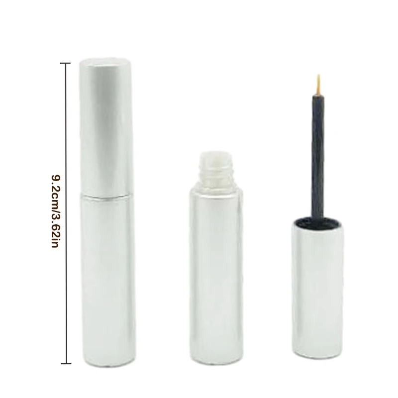 Tubo de delineador de ojos dorado/plateado vacío, tubos de brillo de labios, contenedor de crema de pestañas, botella, herramienta de maquillaje, accesorios de viaje para mujeres, 8ml