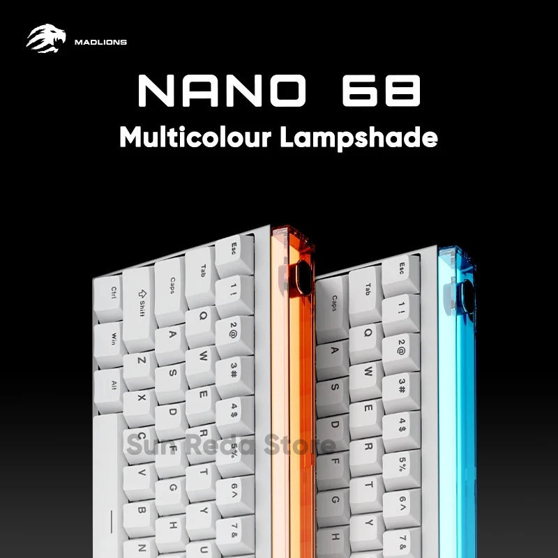 Madlions NANO68 PRO игровая клавиатура абажур DIY многоцветная клавиатура лайтбокс для магнитного переключателя механическая клавиатура
