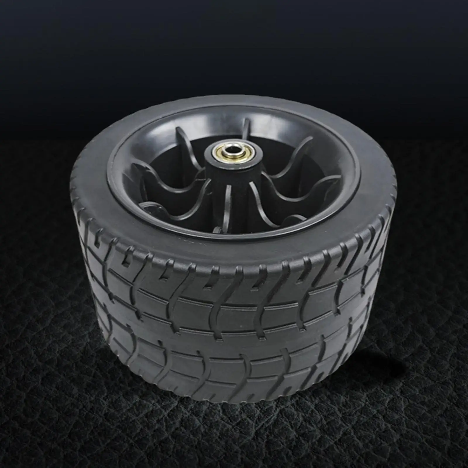 Replacement Caster Wheel for Outdoor Utility Wagon 6.57inch Heavy Duty PVC for Camping Hand Trucks