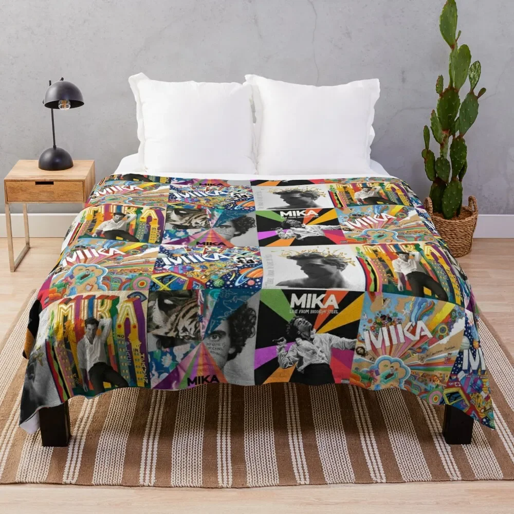 

mika discography Throw Blanket Warm Napping Blanket for Office Couch Bed