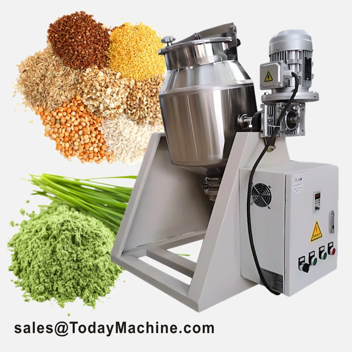 40 50 60 80L Small Double helix cone low speed powder granule mixer for mixing powder, liquid, seasoning, coffee