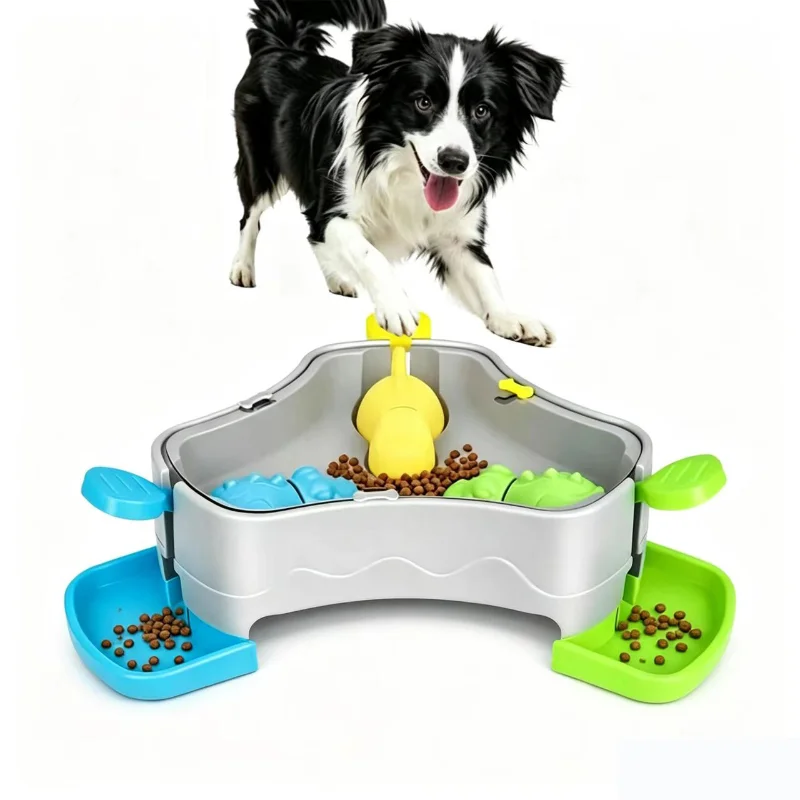 Jouet interactif pour chien, distributeur de friandises à pression, distributeur de nourriture à libération lente pour chats et chiens, soulagement de l'ennui