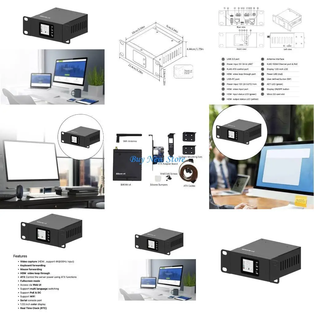 

20CE Flexible Remote Work Solution BliKVM KVM Over IP for HDVideo Transmission