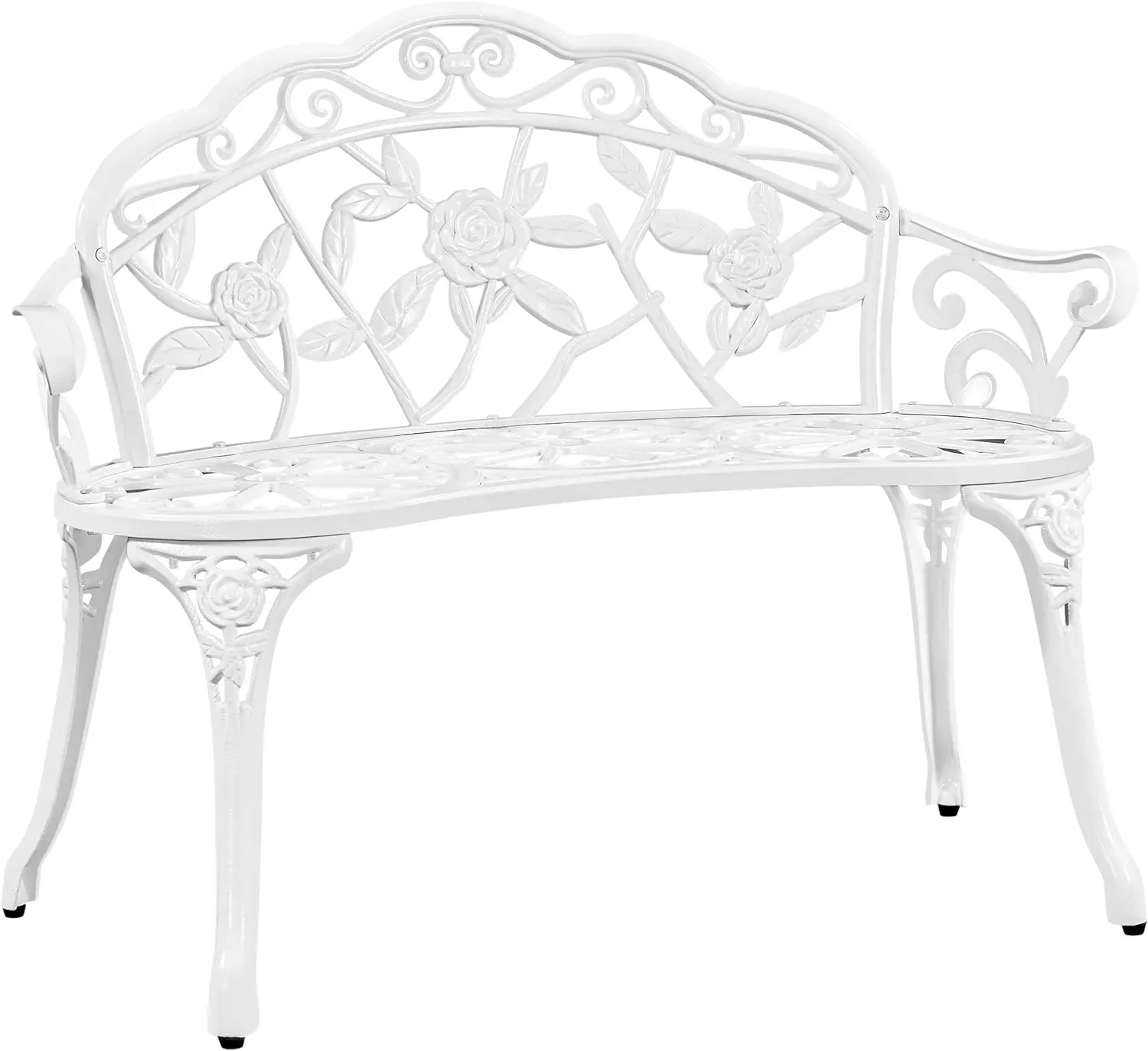 

Garden Bench Outdoor Bench for Patio, Cast Aluminium Park Bench for Garden, Backyard, Lawn, Porch, Path