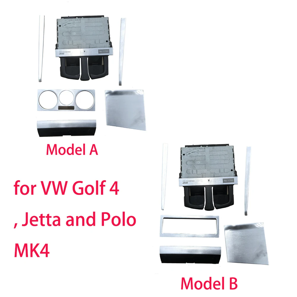 Center Console AC & Radio Panel Frame Cover Trim for VW Golf 4, Jetta and Polo MK4