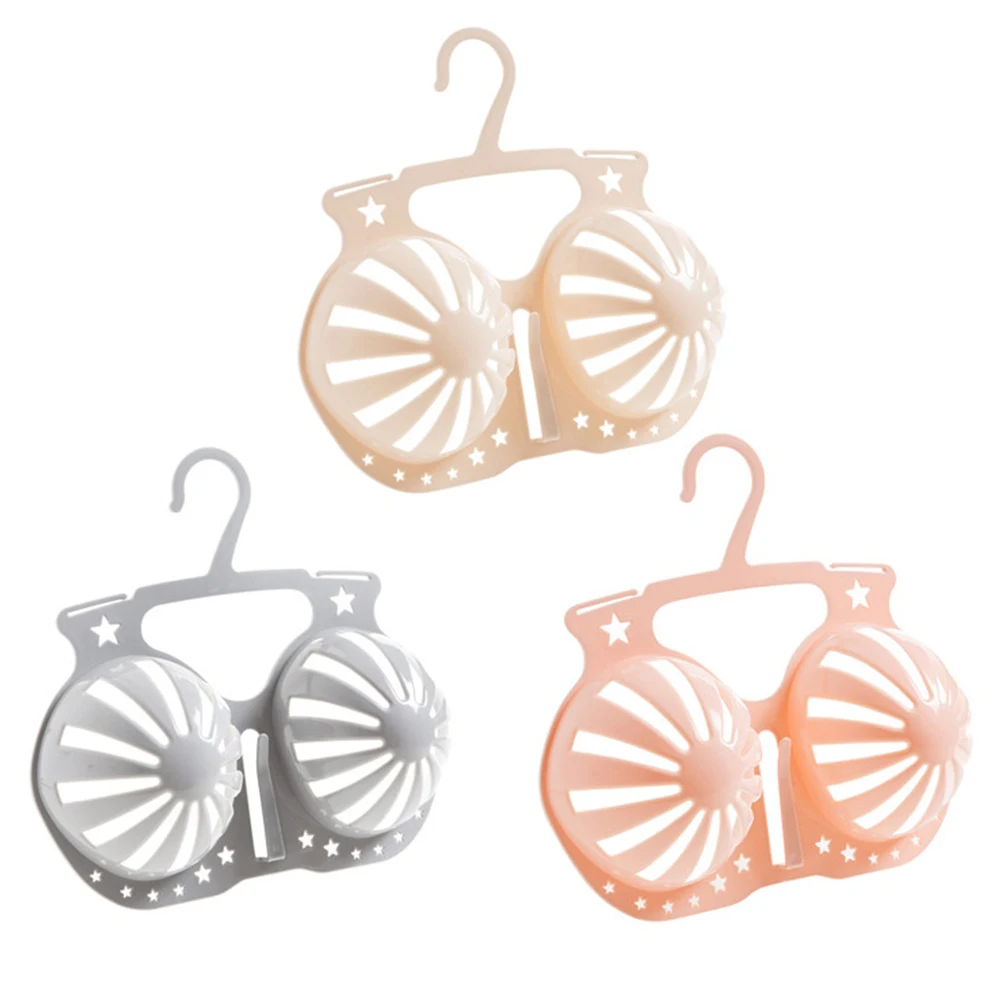 

3pcs Rack Bra Drying Storage Reusable PP Material Anti Slip Storage Hanger Clothes ganizer Home Anti Slip Hanger Gift