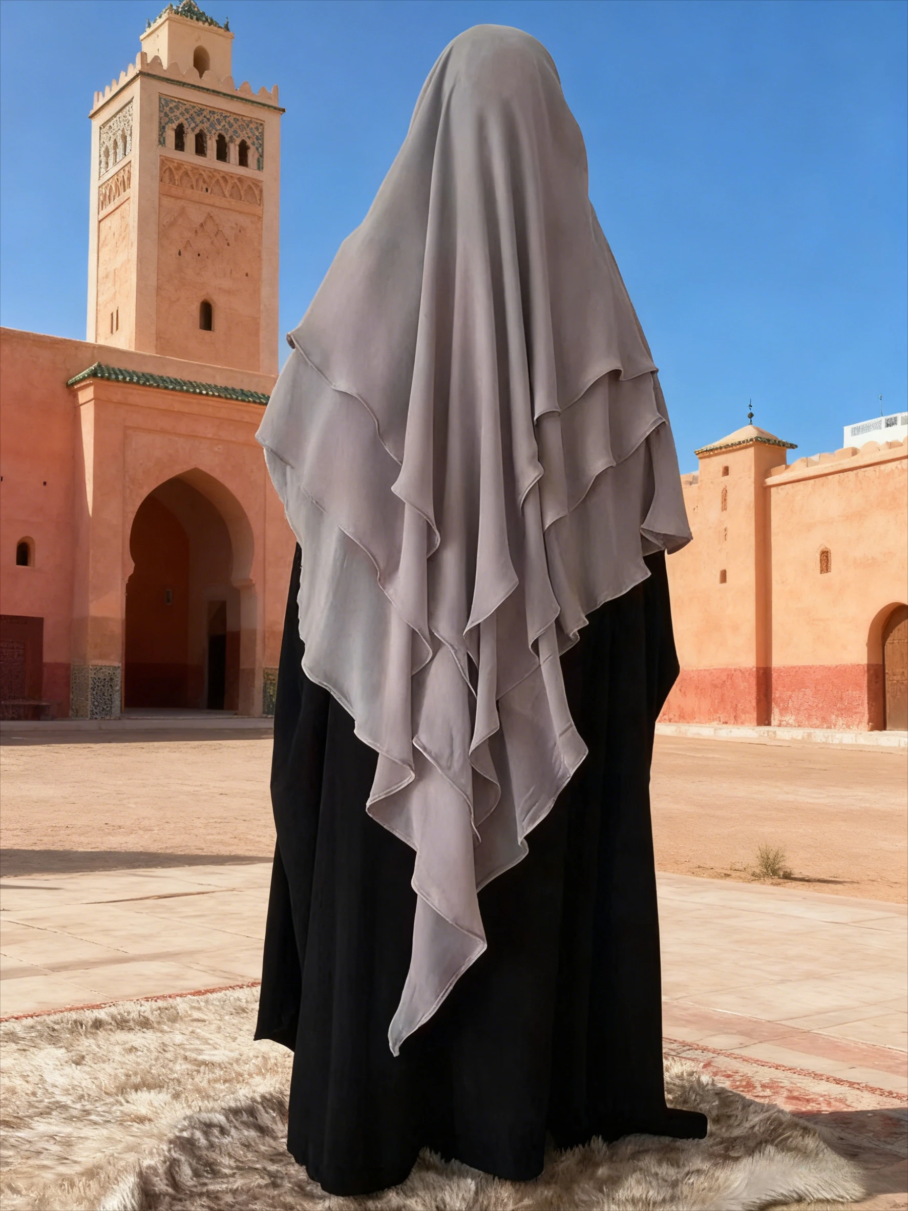 

Длинный химар, женский мусульманский хиджаб, молитвенный Ид, 3 слоя шифона, 2025 хиджаб, платок, шаль, вуаль, длинный трехслойный Джеллаба, никаб