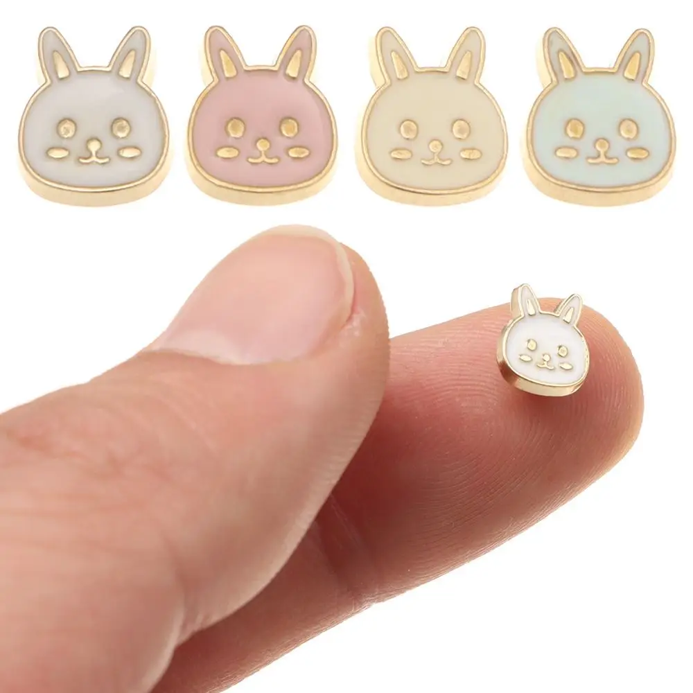 20pcs Mini Doll Belt Buckles Cartoon Rabbit Buttons DIY Coat Buckle Doll Shoes Buckle 1/6 Doll Clothing Buckles Accessories 7mm