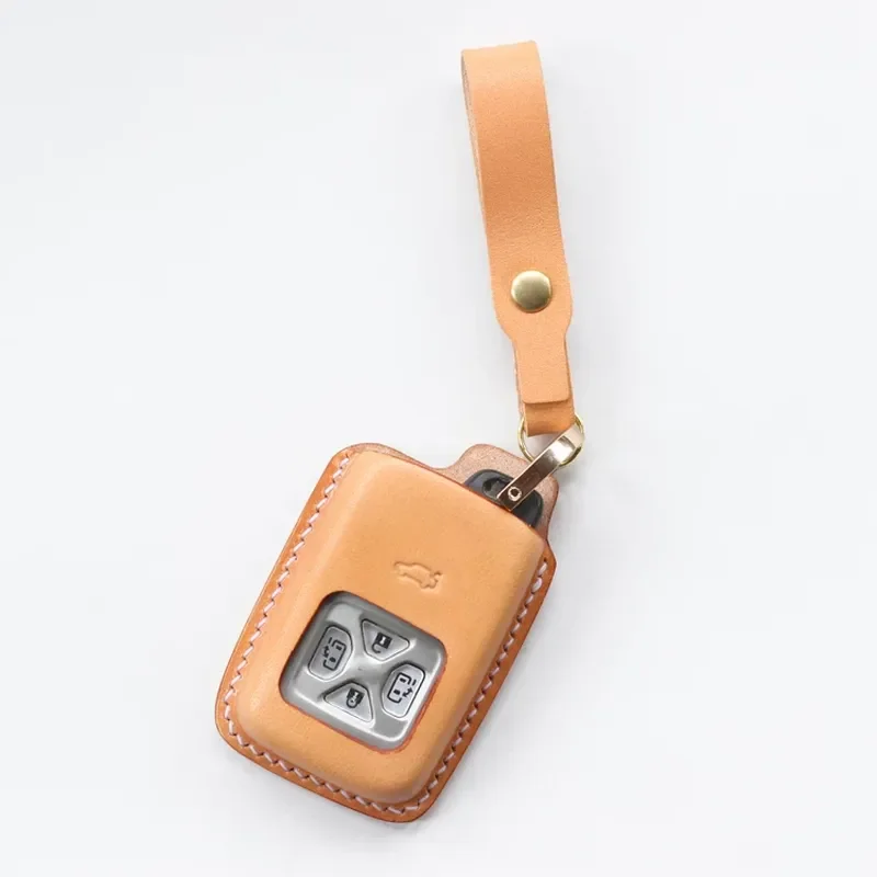 for Toyota Dabawang Previa Alfa Key Bag Vegetable Tanned Leather Key Cover hjkl