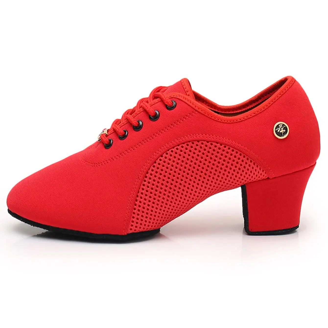 Women's Latin Dance Shoes Jazz Ballroom Salsa Dancing Shoes High Heels Children Training, Modern Tango Sneakers, Female 35-42