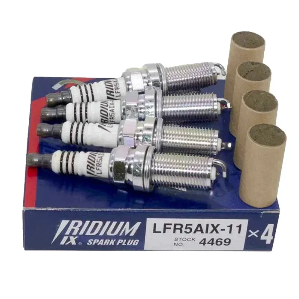4pcs 4469 LFR5AIX-11 Iridium IX Spark Plug for Hyundai Infiniti Kia Mariner Mercury Nissan Scion Suzuki Toyota Yamaha Auto Part