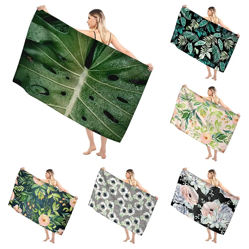 Bathroom Bath towel for adults sauna Large beach towel Gym towel Large hotel woman shower quick drying microfiber simple plant