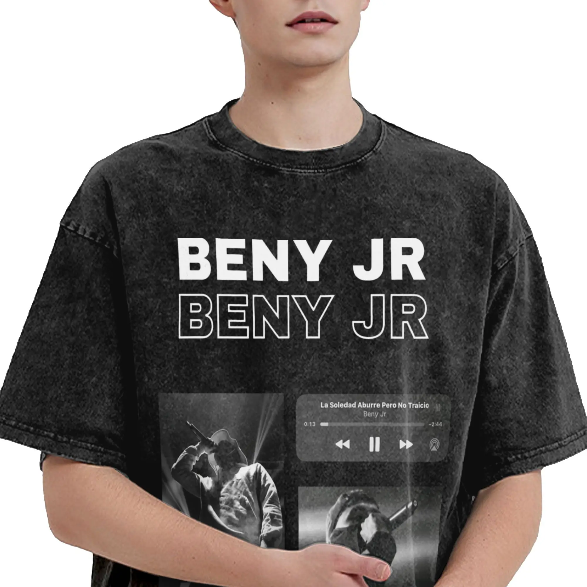 المغني بيني جونيور غسلها تي شيرت الشارع الشهير الهيب هوب موضة تي شيرت تيز بلايز الرجال النساء 100% القطن المعتاد الرسم المطبوعة