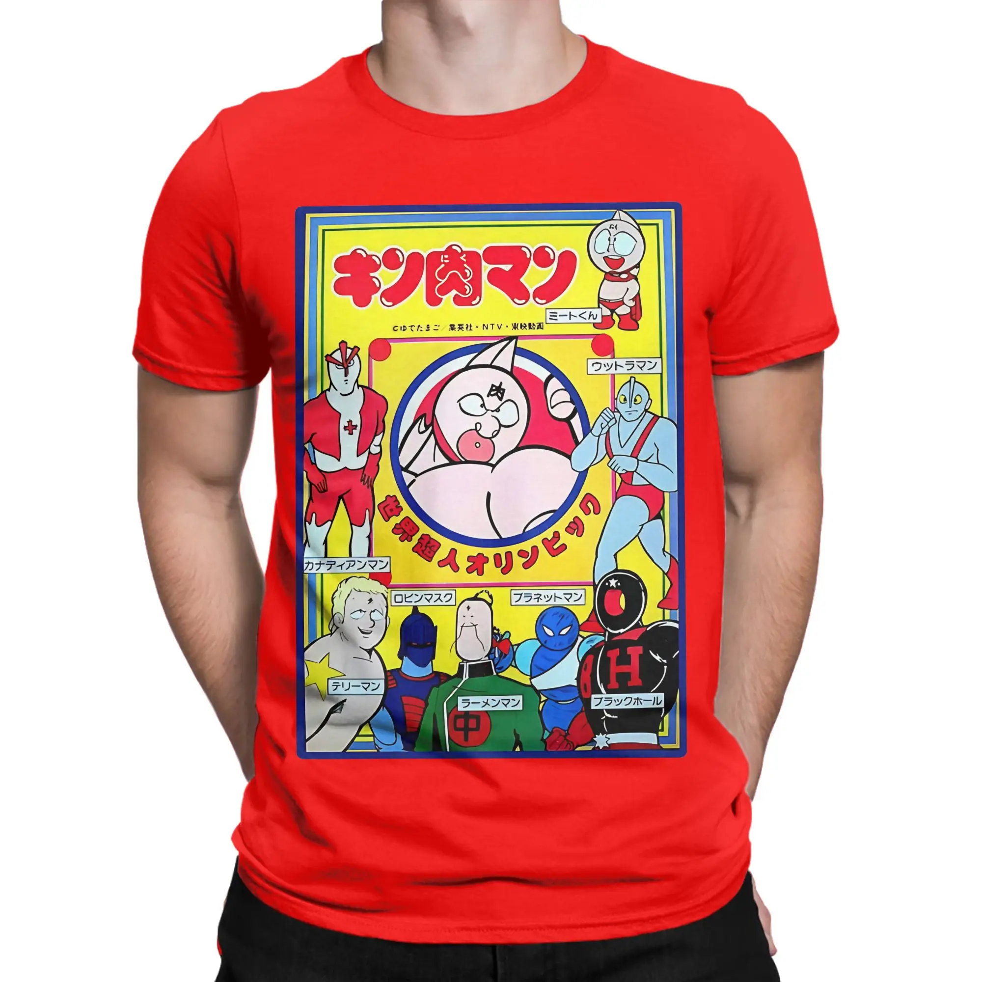 Kinnikuman   T Shirt For Men Women Cotton Tops Ullzang  Round Neck Short Sleeve