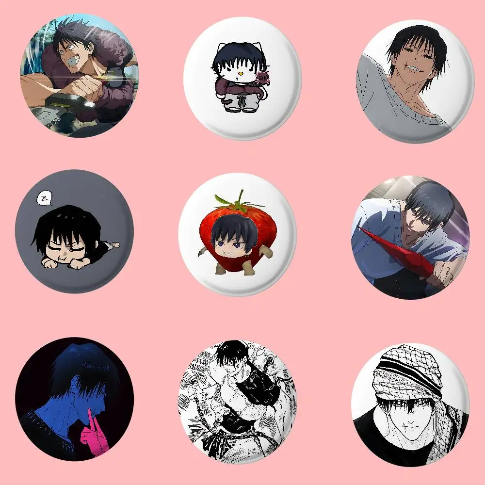 Anime F-Fushiguro Cool T-Toji-S Abzeichen-Pins für Freunde, Rucksäcke, Kleidung, Sammlerzubehör, Schmuckgeschenk