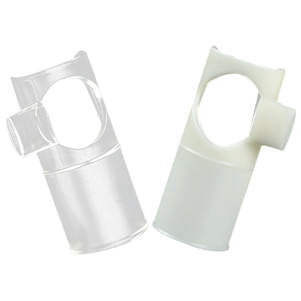 

2pcs Flute Blow Aid Mouthpiece Beginner Easy Use Nylon Shaping Replacement Accessories Tuning Transparent White Color Flute