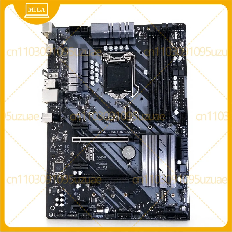 Desktop Motherboard Z490 Phantom Gaming 4 LGA1200 Socket 4xDDR4 Dual M.2 With WIFI for 10th Gen Core CPU Mainboard Replacement